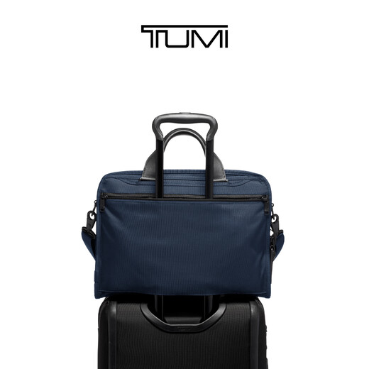 TUMI 1.5 is out of the market TUMI/TUMI Alpha Men's Briefcase Fashion Classic Business Portable Briefcase Navy Blue Medium Bag