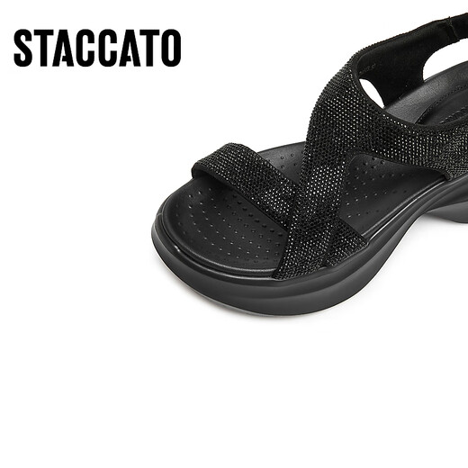 Sijiatu 2025 Summer Frosting Snow Fu Daddy Sandals Casual Sandals espesas EE507BL5 Cocoa Negro 38