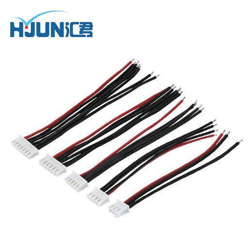Huijun Model Friends DIY Accessories Model Aircraft Lithium Battery Balanced Charging Plug Cable with No. 22 Silicone Cable 4s (Five Wires) 10cm Long
