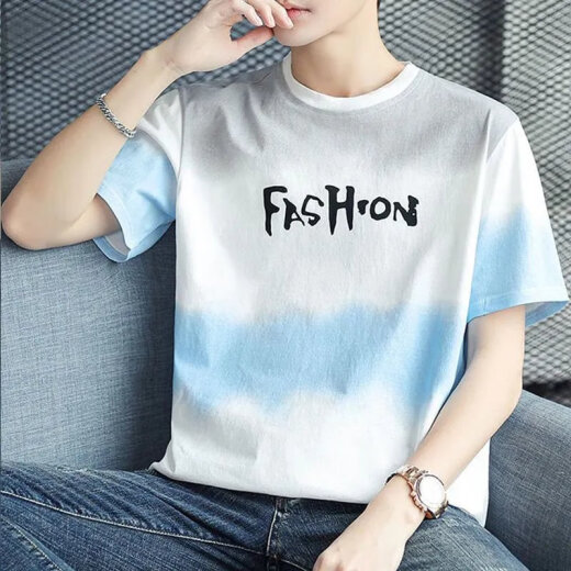 
3[32,000 people collect] Pure cotton short-sleeved T-shirt for men 2025 new half-sleeved T-shirt loose trend summer Z829 gray M [Suggested 90-115Jin[Jin equals 0.5 kg]]