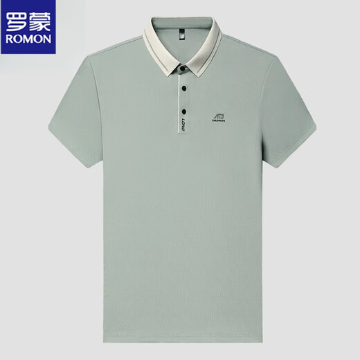 T-shirt à manches à manches courtes de Romon Romon Polo décontracté Polo Daddy T-shirt à mi-manche 16821 Kaki xl 175 suggéré 140-160jin [Jin est égal à 0,5 kg]