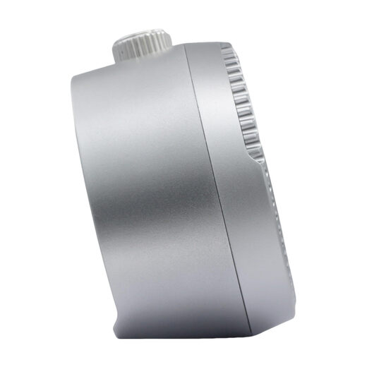 Seiko Mai Modern Non-Tick Bedroom Alarm Clock, 4 Inch, Silver