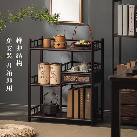 Nanfang Impression (NANFYINX) tea cabinet storage rack, new Chinese style Bogu rack, tea table, tea table, side cabinet display rack, tea cabinet, tea set storage rack, Wuwei tea cabinet storage rack-fully shipped