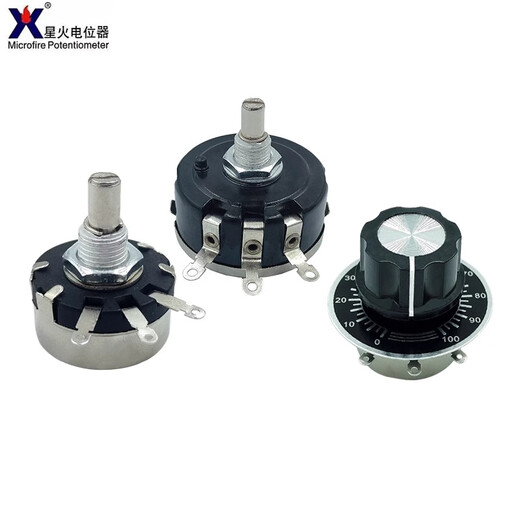 Nantong Spark WX110(010)/WX111(030)/WX112(050) single-turn wire-wound potentiometer WX112+knob+scale 4K7