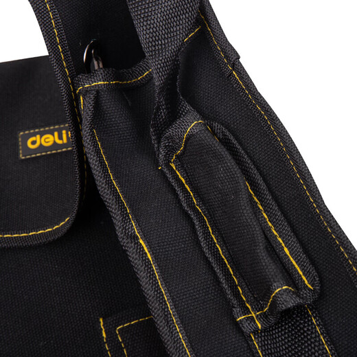 Deli Electrician's Special Canvas Bag Installation Electrician's Bag Hardware Tools Wear-Resistant Thickened Shoulder Messenger Bag DL-P6