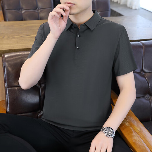 Hualin Fashion Summer Ice Silk Shirt Men's Youth Trend Trend Shoreved Rilbered 6629 Серые-зеленые 2xl (около 140 ~ 160 джан [Джин равен 0,5 кг] можно носить)