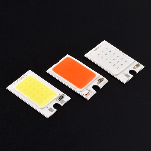 Small size COB light source, rectangular LED lamp bead 5V light-emitting lamp board, integrated 12V light source, white, green, blue, red and yellow COB white 3.7V LED lamp bead