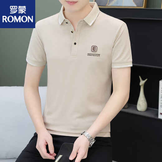 РОМОНСКАЯ ЛАВЕЙНАЯ РУБАНА ПОЛО ПОЛО 3D Шляпа Summer Pure Cotton Cothere Forted Fort, мужская обычная вышива, белая SP724 Model M 85-110JIN [JIN равняется 0,5 кг]