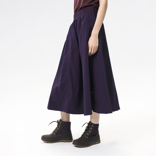 北极狐（FJALLRAVEN）女士半身裙长裙2025春夏城市户外工装裙A字伞裙102512035 555黑色 均码 A36