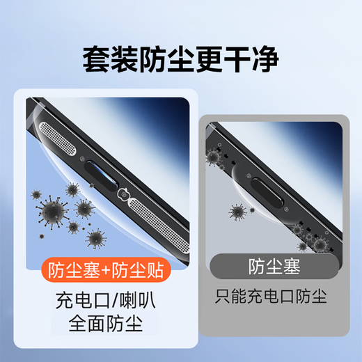 Olive Leaf Apple 15 special dustproof plug set iphone15promax mobile phone charging port 15pro Apple 15 dustproof set space gray