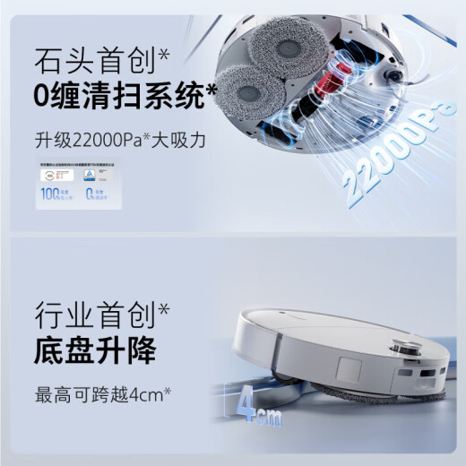 石头 P20 Ultra 扫地机器人扫拖一体自动清洗全自动上下水集尘热水洗地机拖布免洗拖地机器人 P20 Ultra水箱版