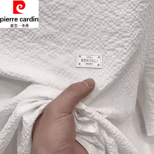 Pierre Cardin 2025 Nouvelle texture de soie de glace d'été brodée Men de cou rond à manche à manches courtes à manche à manches à manches à manches à manches à manches à manches à manches à manches à manches à manches à manche [à manches courtes d'été] 6628 noir M 80-105Jin [Jin est égal à 0,5 kg]