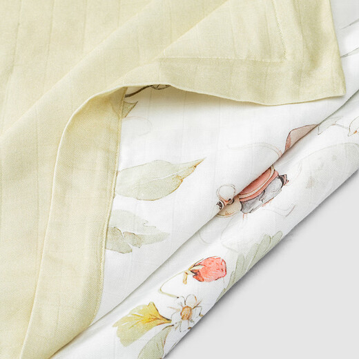 
YEEHOO baby quilt bamboo cotton children summer quilt air conditioner covered by kindergarten grass elves 120x150cm