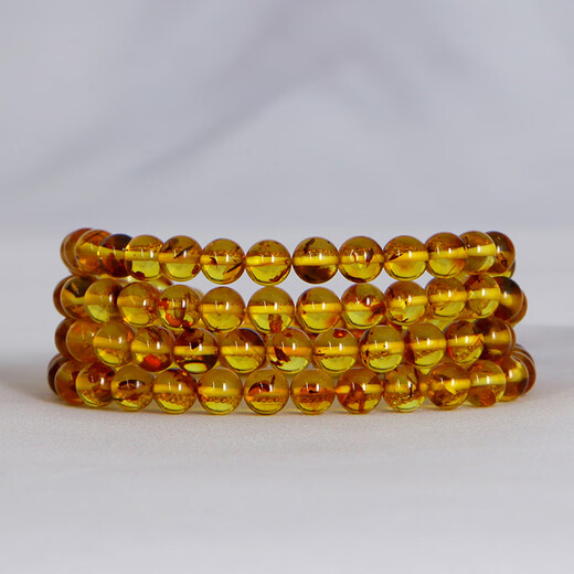 Famous Amber Family Natural Flower Amber Bracelet Amber 108 Rosary Beads Red Leaf Explosive Amber Bracelet Authentic Birthday Gift