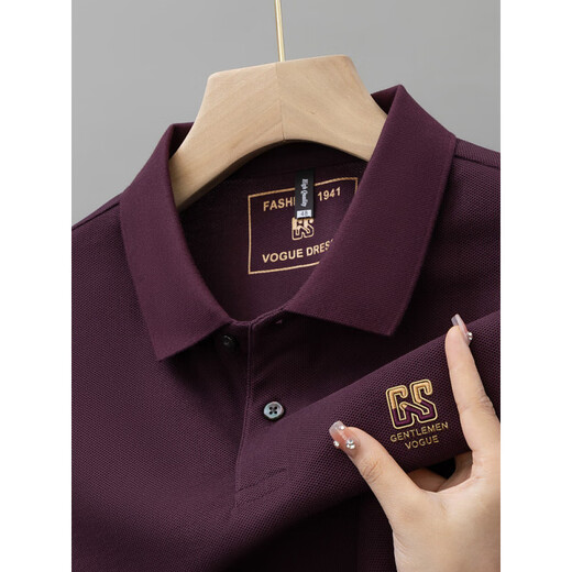 Jeep Spirit Summer New Pure Cotton Herren Kurzärärmelte Polo-Hemd High-End-Stickel-Revers-T-Shirt großer vielseitiger, halbärmeliger Männerkleidung 6626 Militärgrün L 50 [Empfohlen 125-140jin [Jin gleich 0,5 kg]]