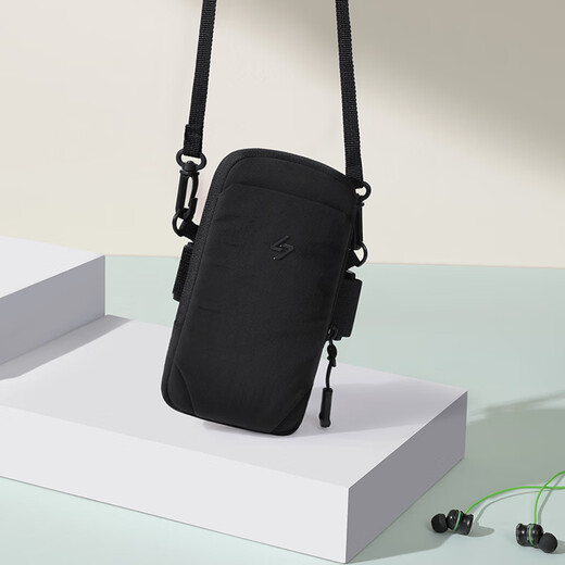 GOLF Outdoor Cycling Fitness Mobile Phone Bag Men's and Women's Running Sports Arm Wristband Arm Bag Single Shoulder Crossbody Bag Mini Bag Dynamic Black