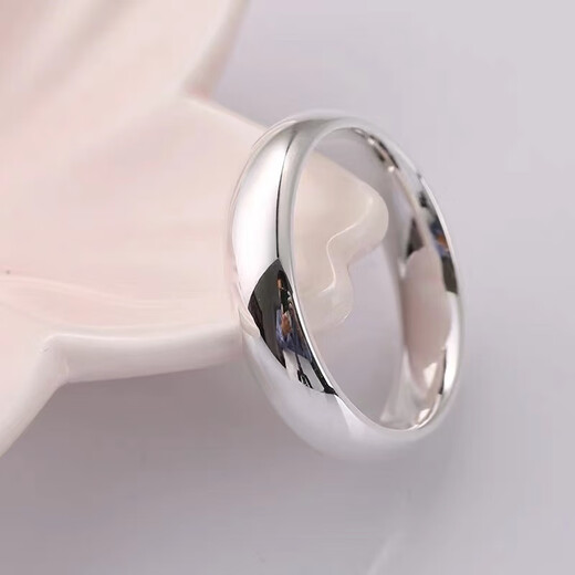 OFK 999 sterling silver shines 2024 new engraving 999 sterling silver ring for men 5mm wide full silver not 5mm curved No. 19 closed mouth