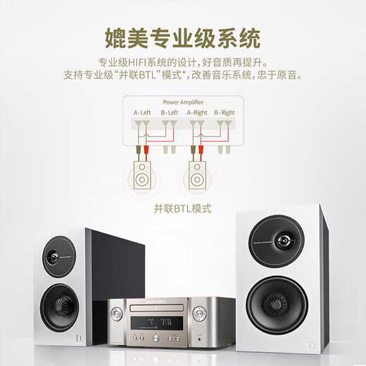 马兰士【国家补贴】M-CR612 CD功放一体机音响家庭套装Hi-Fi发烧迷你组合CD播放器支持蓝牙/AirPlay2 M-CR612
