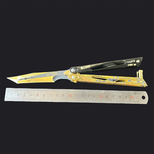 Delta Operation Peripheral Polaris Blade Shadow Blade Butterfly Knife Claw Game Props Hand Knife Alloy Ornament 22cm Shadow Blade Three-piece Set-Gift Box
