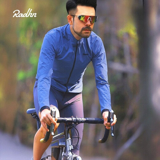 Cycling windbreaker mountain bike spring and autumn cycling windbreaker windproof men's and women's bicycle tops mountain road long-sleeved jacket versatile black 2XL 140-160Jin Jin equals 0.5 kg