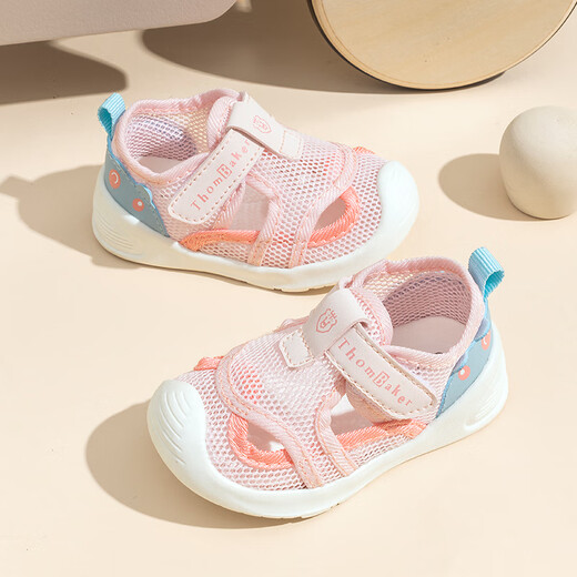 
Tombeck baby sandals for boys and girls summer toddler shoes 1-3 years old baby sandals soft-soled baby shoes Ocean Blue 16#