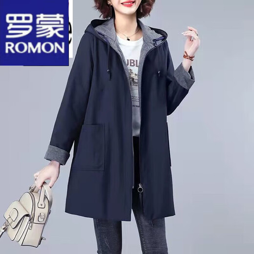Romon (Romon) Luxurant luxe de grande taille pour femmes de grande taille pour femmes de grande taille de la femme et des vêtements de printemps et d'automne de la mère de la mère de l'âge moyen de l'âge moyen de l'âge de l'âge de l'âge moyen