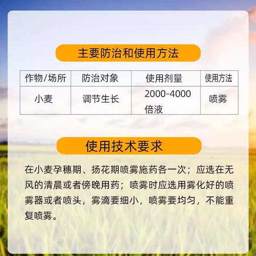 Lezhuangfeng 28 high brassinolide wheat plant growth regulator strong seedlings and strong seedlings Yuntai lactone 500ml