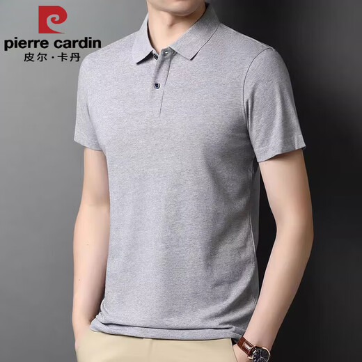 Pierre Cardin Brand Summer Men's Lapel Camiseta de manga corta para hombres Polo de polo de media manga de verano de mediana edad de mediana edad.