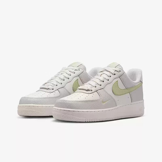 Nike Nike Spring Damenbrettschuhe Leichter atmungsvoller Komfort Freizeitschuhe Modetrendy Air Force One Low Top Board Schuhe IB3881-001/Weiß/Grau/Blau 36.5