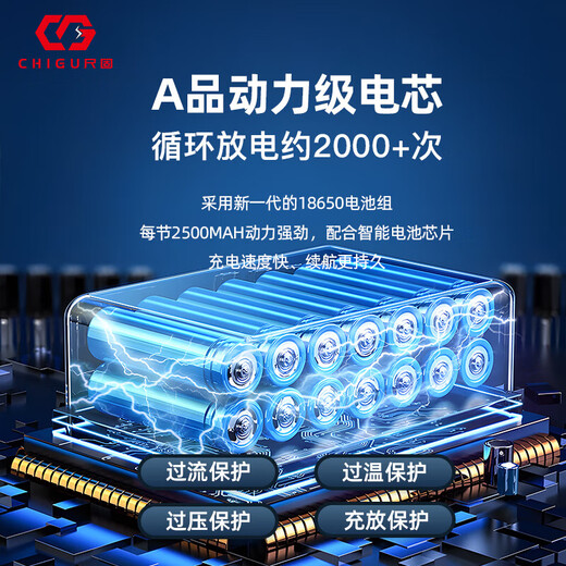 尺固 CG-6627 锂电切割机 40V 100mm-115mm 4.0Ah 两电一充 单位：套