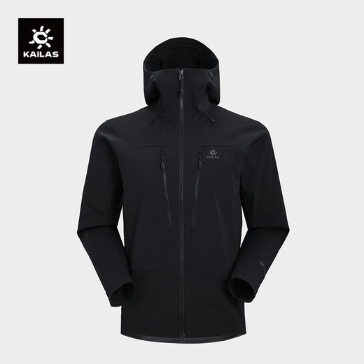 KAILAS M13-PRO hooded soft shell jacket CORDURA wear-resistant elastic outdoor rock climbing and mountaineering clothing for men