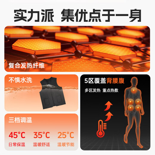 Zailou Electric Heating Vest Smart Heating Vest Fishing Cold Clothing Men's Charging Winter Warm Clothes Smart Warm M