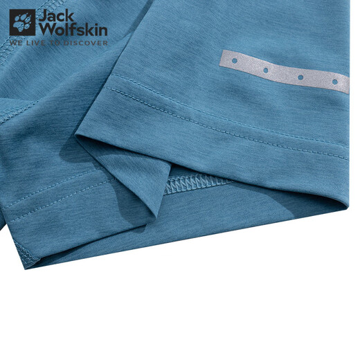 Jack Wolfskin狼爪POLO衫T恤男春夏款运动户外体恤舒适透汽干爽日常休闲短袖T恤 1289/海蓝色 M 175/96A
