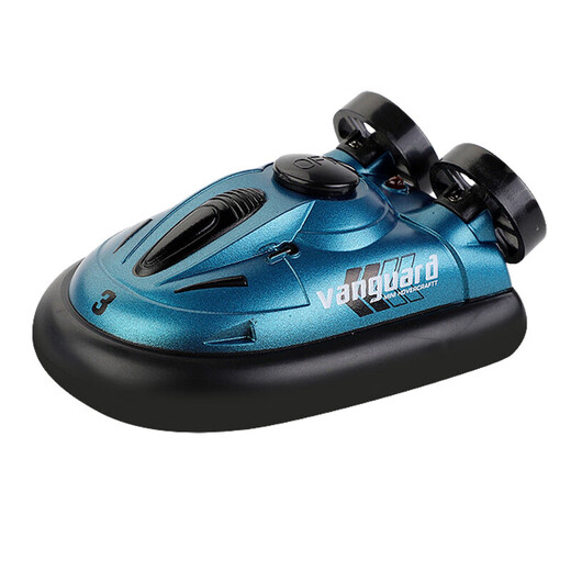 Comela 2,4G Mini Fernbedienung Schnellboot Fernbedienung Hover Boot mit Licht Navigation Modell Wasser Schnellboot Kinderspielzeug Fernbedienung Hover Boot (Dunkelblau)