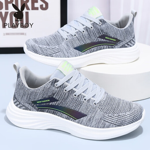 Playboy (Playboy Physical) zapatos para hombres zapatos de malla zapatillas de zapatillas livianas zapatos de carrera transpirables zapatos casuales zapatos de verano zapatos para hombres lz1699 azul oscuro 41