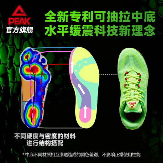 
Peak-style extremely unparalleled basketball shoes for men's shoes new cushioning low-top comfortable men's wear-resistant professional thin-soled sneakers flash green-[Bamboo Leaf Green] 40