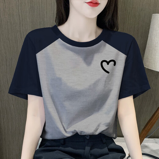 Женская футболка с короткими рукавами Zhidoudou raglan для женской коротки