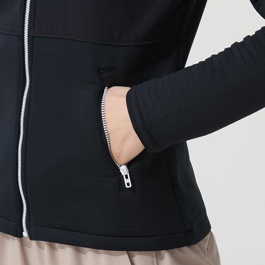 安德玛（UNDERARMOUR）UA女装 运动服跑步健身训练外套立领休闲夹克时尚潮流女士上衣 1380130-001 XS
