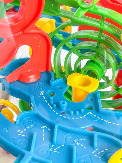 Aikeyou 3D three-dimensional maze ball, ball, ball, intelligence, iron ball, uver saucer, Rubik's Cube, children's thinking training toys 158 levels + base