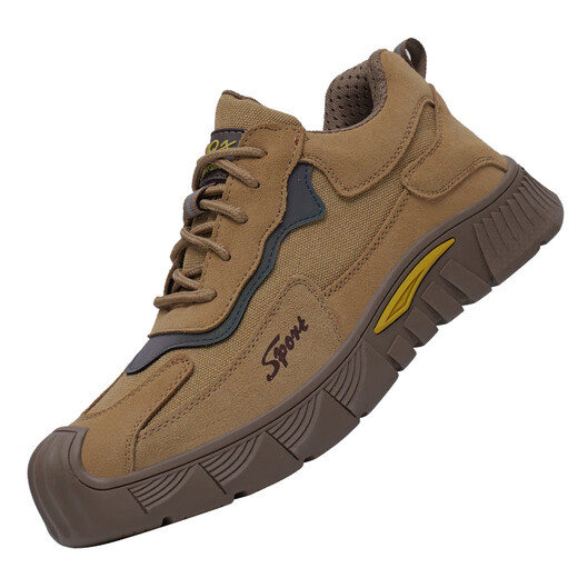 Chaussures de protection du travail Huilijun pour hommes et femmes au printemps et en été, anti-schashing, anti-puncture, léger, anti-odorable, respirant, résistant à l'usure, au chantier de construction anti-glis