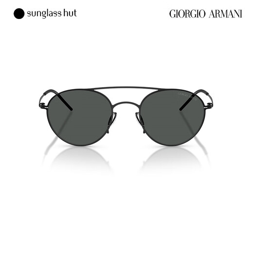 阿玛尼（Emporio Armani）【新品】太阳镜男款墨镜圆形时尚眼镜0AR6169 哑光黑镜框/暗灰色镜片 300187