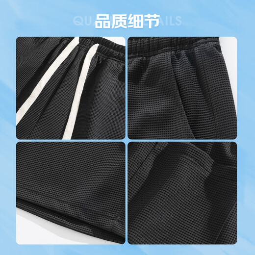 Warrior shorts men summer breathable five-quarter pants men loose beach pants men running fitness sports pants men