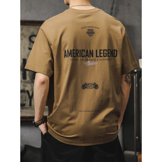 
Playboy Sanben Needle Trendy Brand Short Sleeve T-shirt Men's Summer Loose Large Size Pure Cotton T-shirt American Retro Lottery Lottery Printed Half Sleeve HST1518 Dark Gray L 120-140Jin [Jin equals 0.5 kg]