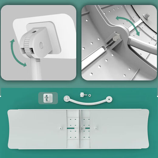 Danlan central air conditioner windshield, ceiling air conditioner air outlet shielding and wind deflector, 3 hp and 5 hp ceiling air conditioner anti-direct blow E type, second installation/retractable/universal model, 1 pack