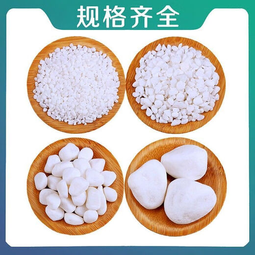 Runhuanian small white gravel succulent paving stone flower cultivation pebbles rain flower stone fish tank landscaping basin fine full white gravel 1-3mm 5 grains