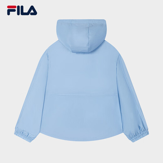 Fila Damens gewebte Jacke Yang mi gleicher Stil 2025 Herbst Neue Mode lässig Lose Sonnenschutz Kapuze mit Hanging Blue-lb M 165/84a/m