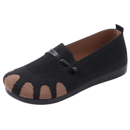 Specht 2025 Neue Oma Stoffschuhe Frauen Singles Schuhe Frühling und Sommer atmungsaktives flach gesetzte lässige bohnen schuhe weich