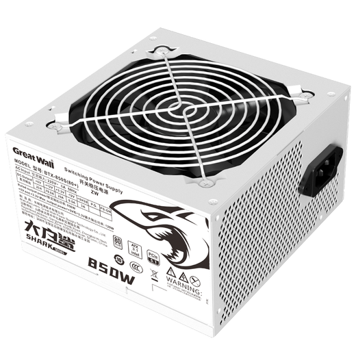 
Great Wall GREAT WALL Great Wall Power Supply (Great Wall) Great White Shark ATX3.1/80PLUS White Brand Certified White 650W/750W/850W Direct Desktop Power Supply Great White Shark (White) Rated 850W (ATX3.1)