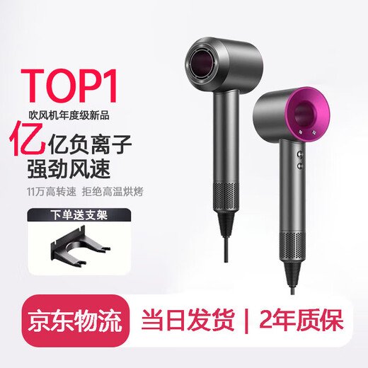 Selected Leifen Hair Dryer Home Silent Negative Ion High Power Hair Dryer Hair Dryer Home Constant Temperature Hair Care Series Hair Salon New High Wind Hair Dryer Rose Red Comes with Stand Cord Length 1.8 Meters