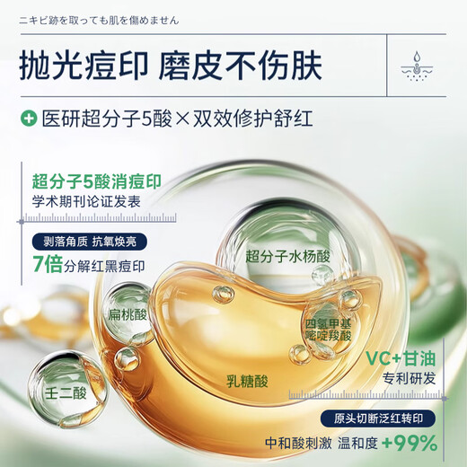 Naixi Japanese salicylic acid mask removes acne marks and controls oil removal acne shrinkage pores fading eliminates women men repair teenagers